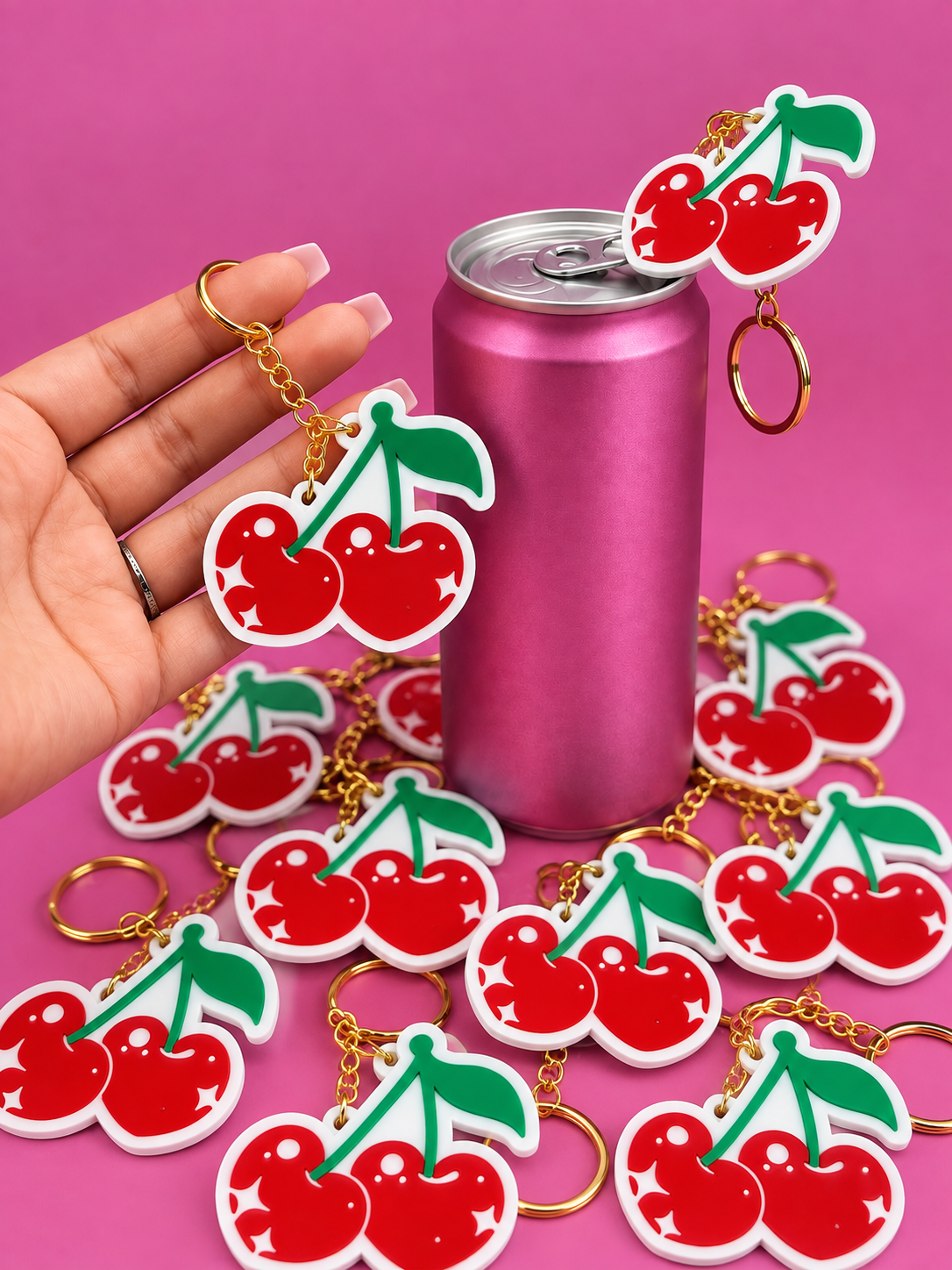 Cherries on Top Keychain Can Opener